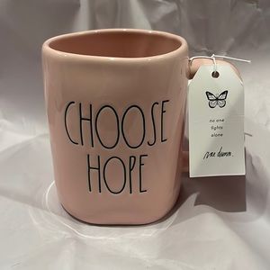 Rae Dunn choose hope pink mug brand new